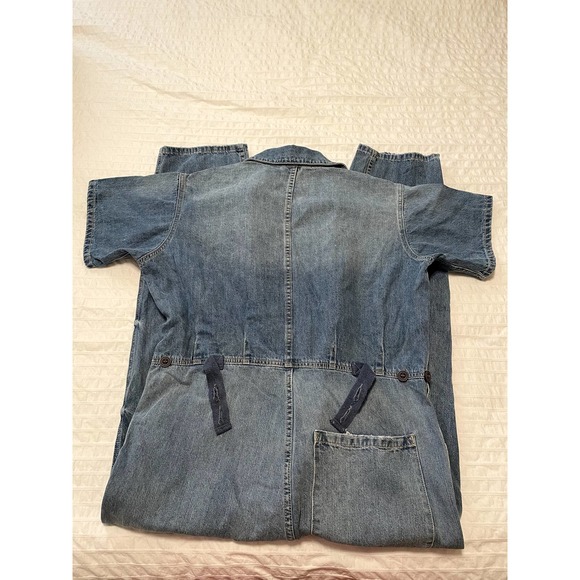NEW VICI Dance & Marvel "Claude" Denim Blue Jean Jumpsuit Boiler Suit Size M - Picture 3 of 4
